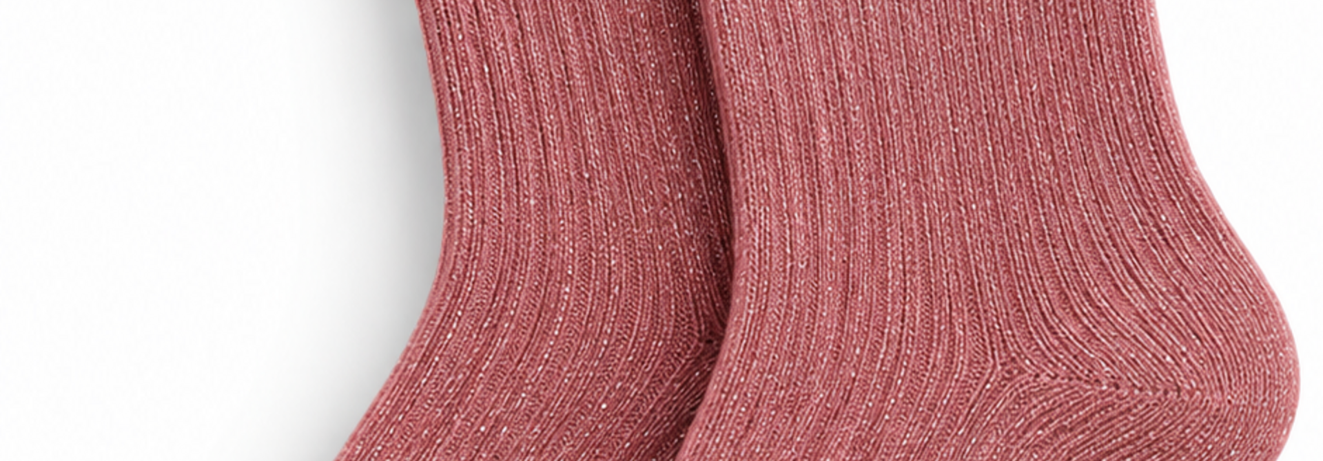 'Girl Power' sparkle socks Pink Rosé