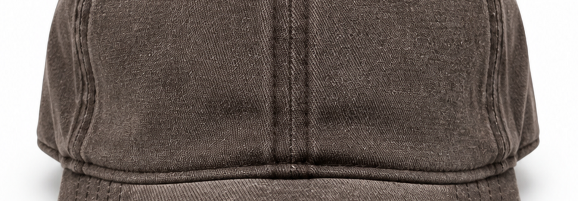 Cole plain washed cap Coffee Brown