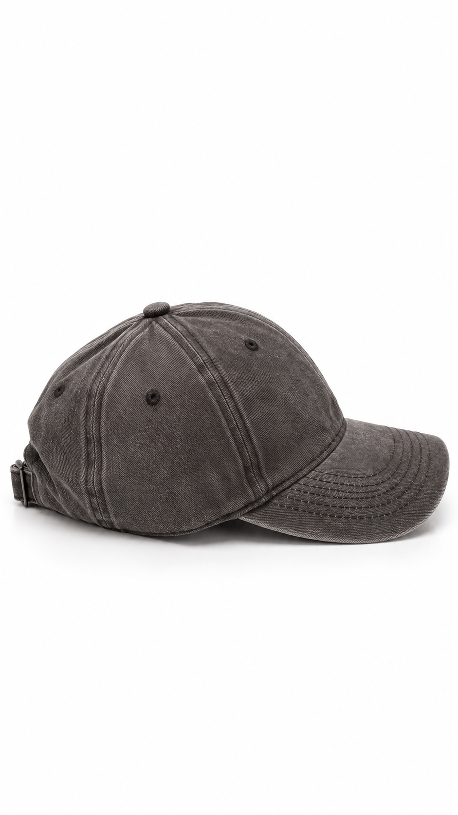 Cole plain washed cap Coffee Brown-2