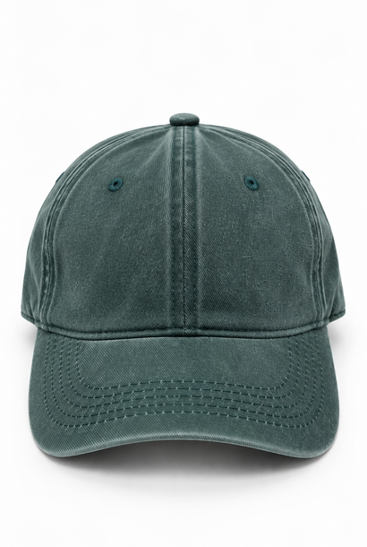 Cole plain washed cap Pine Green