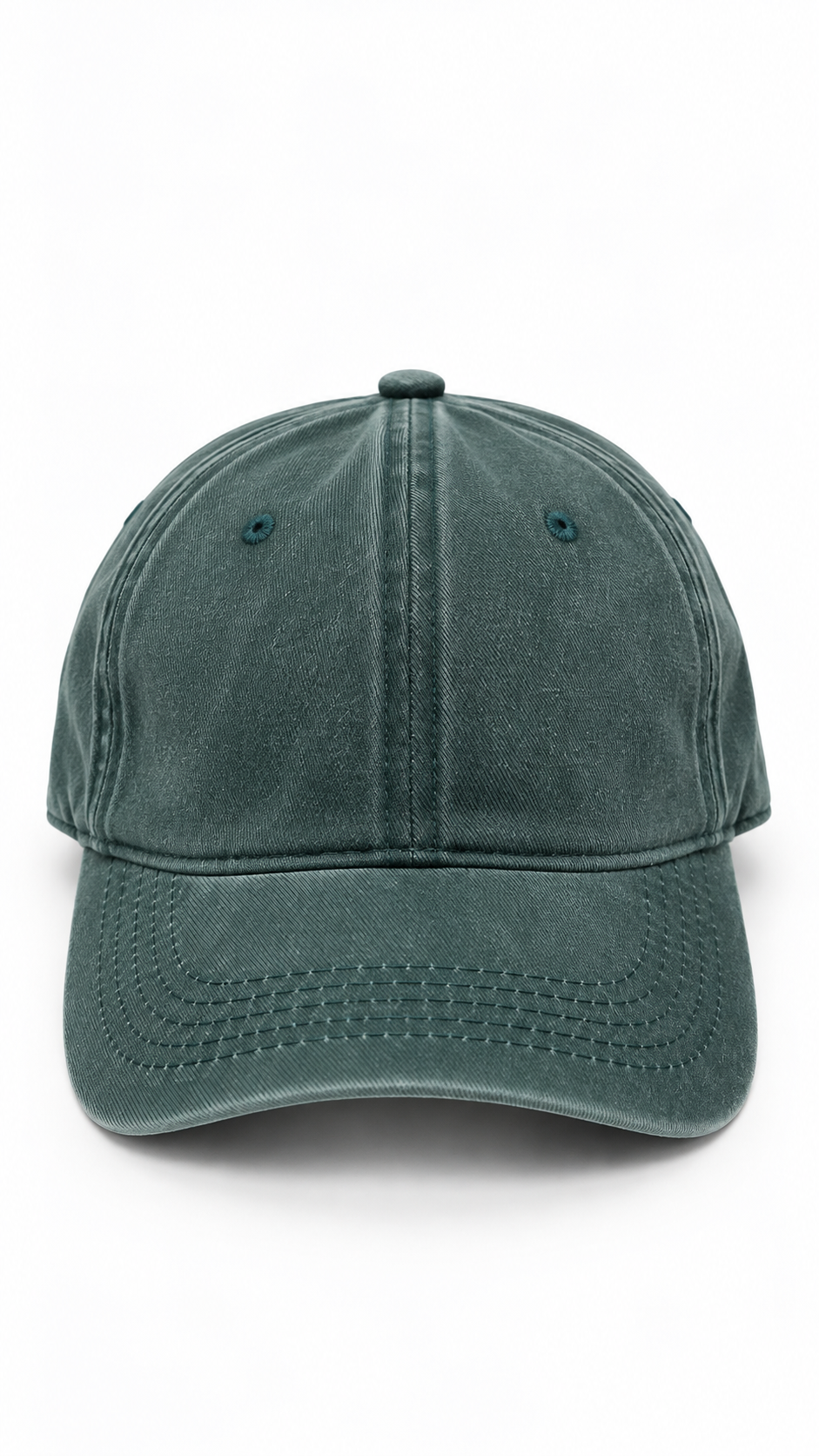 Cole plain washed cap Pine Green-1