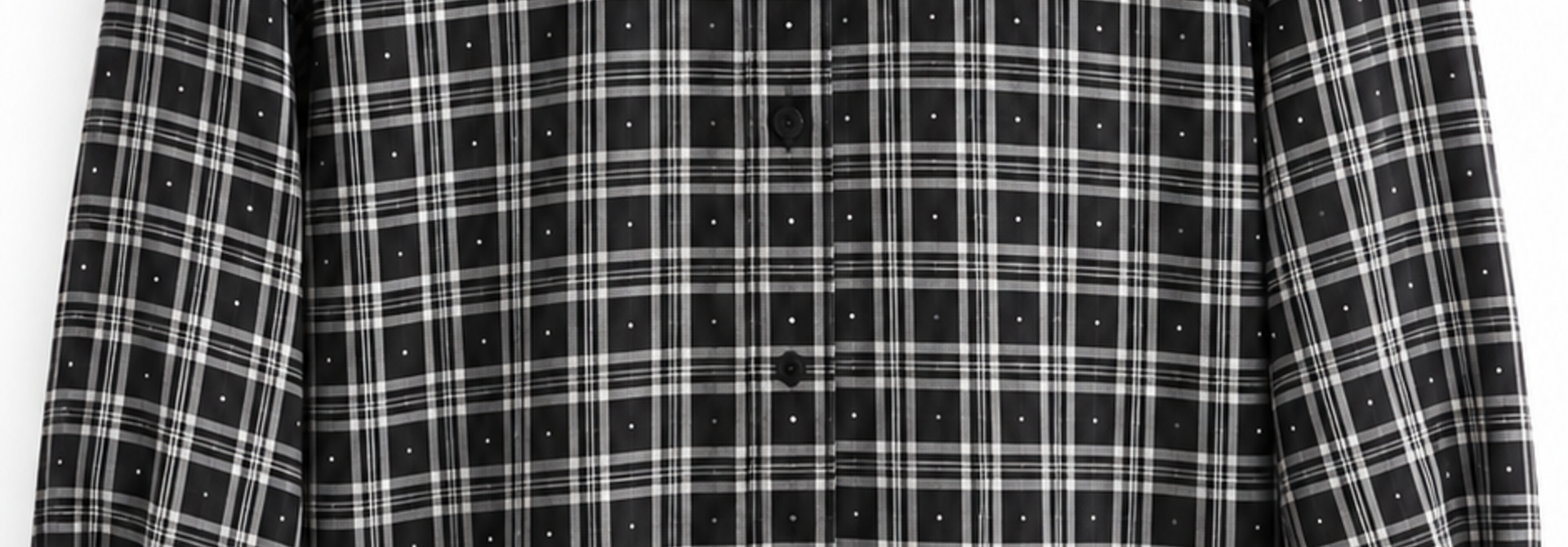 Jackson checkered shirt with strass Black