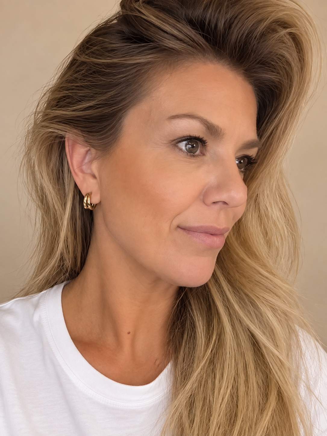 Tipno duo hoop bold & twisted Gold-2