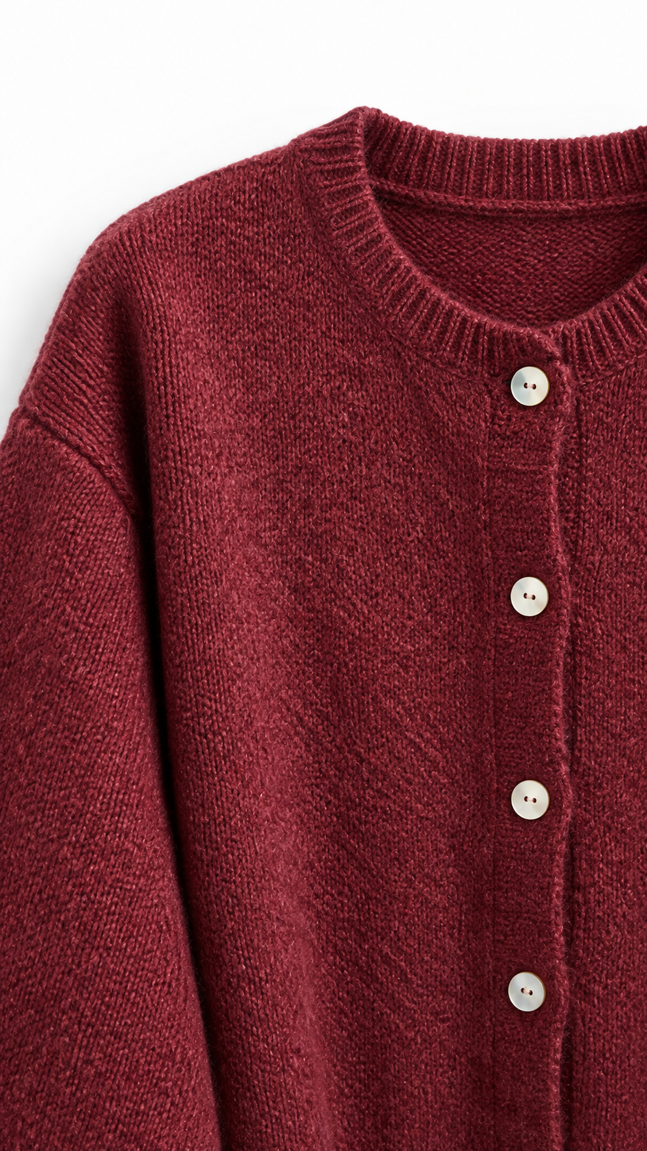 Alisé knit cardigan Burgundy-2