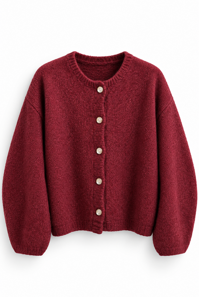 Alisé knit cardigan Burgundy