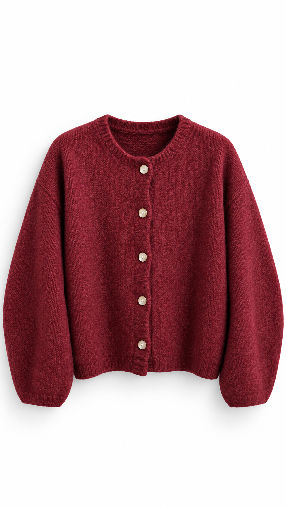 Alisé knit cardigan Burgundy-1