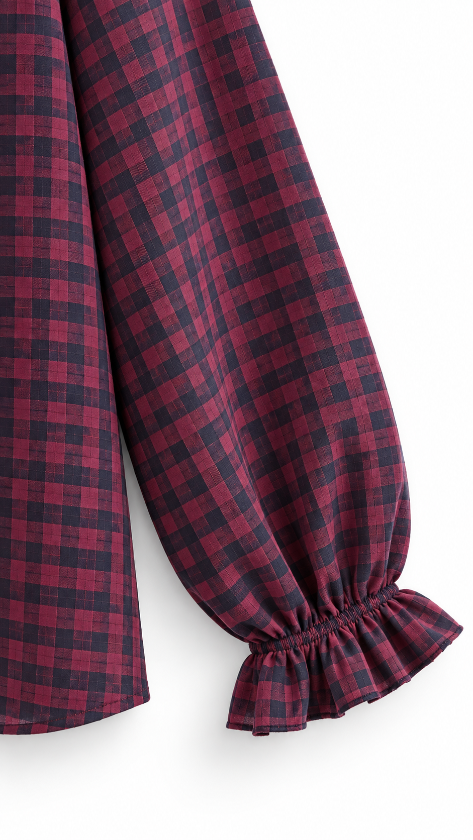 Rosy vichy rush blouse Bordeaux-2