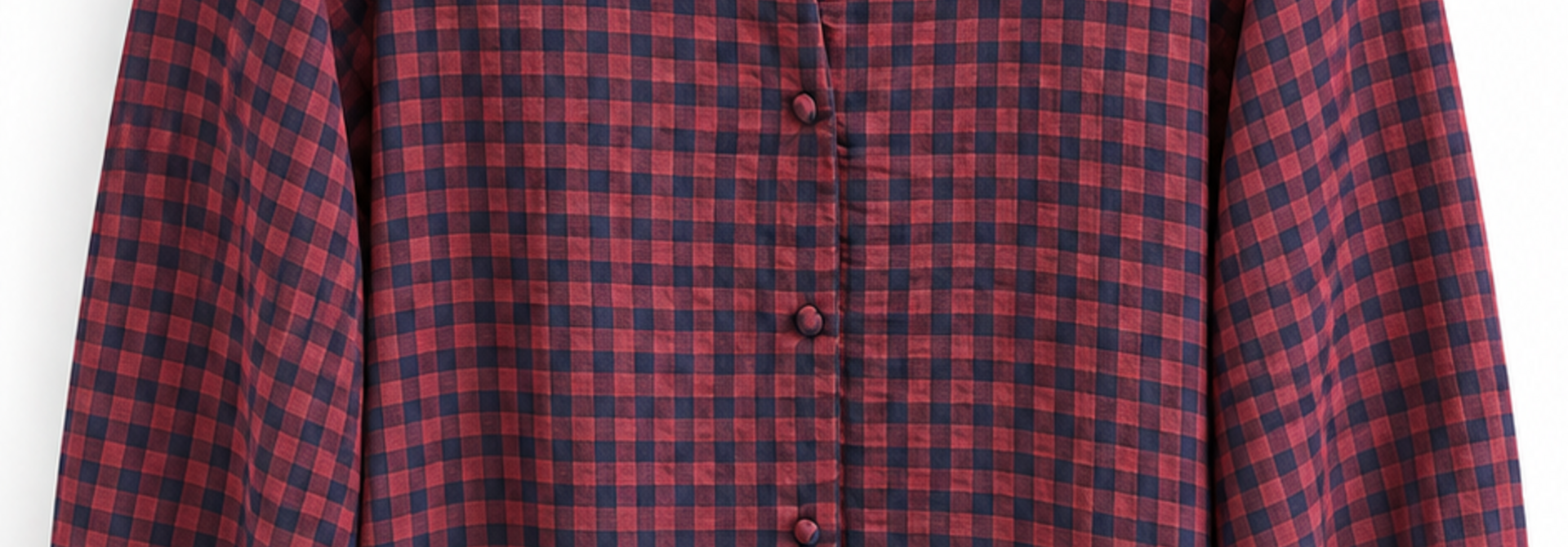 Rosy vichy rush blouse Bordeaux