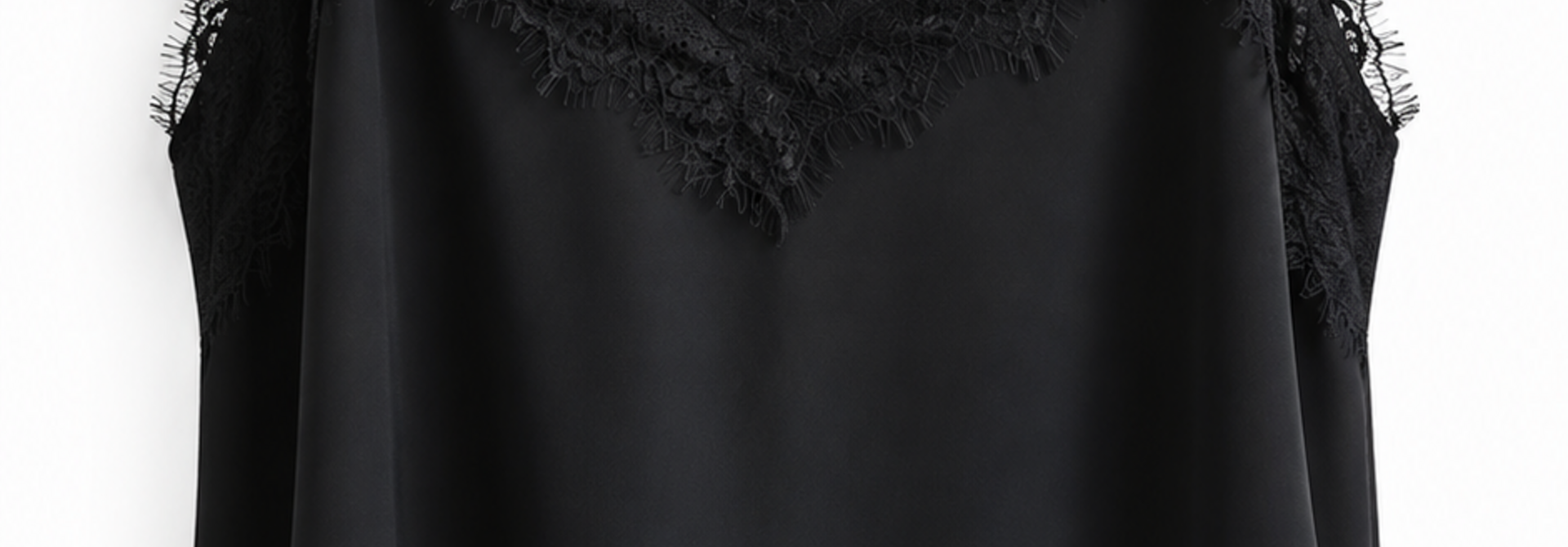 Tania lace top Black