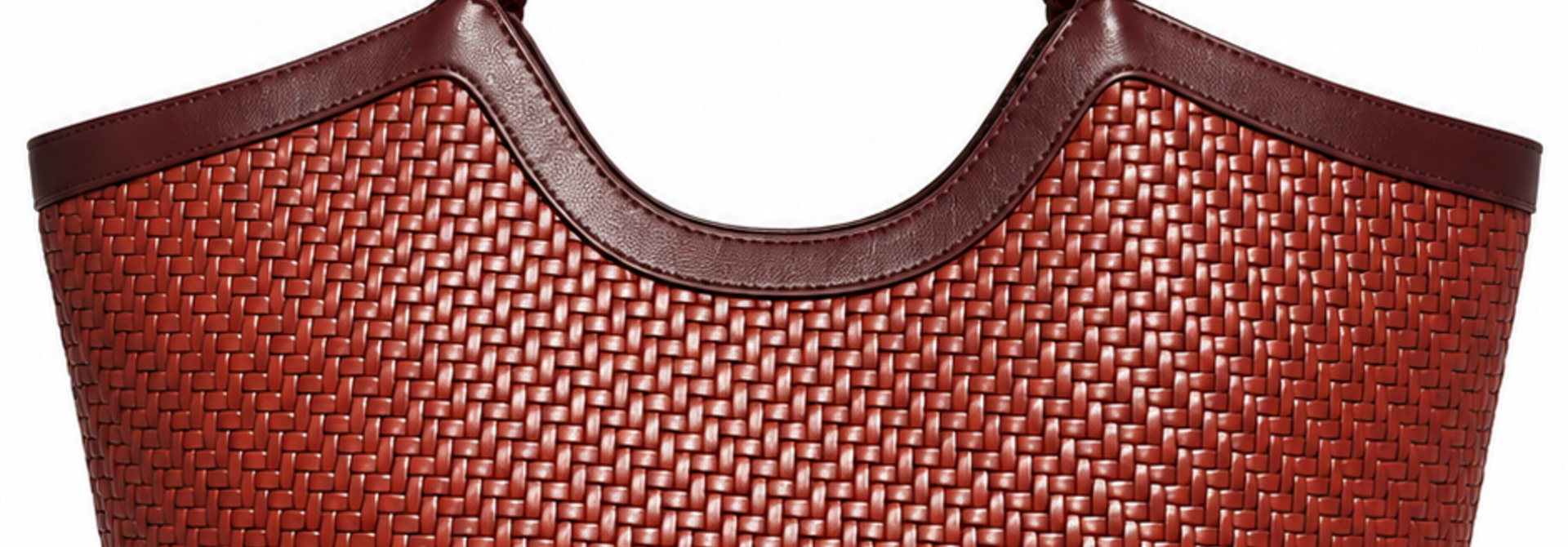 Sezané woven totebag Bordeaux Burgundy