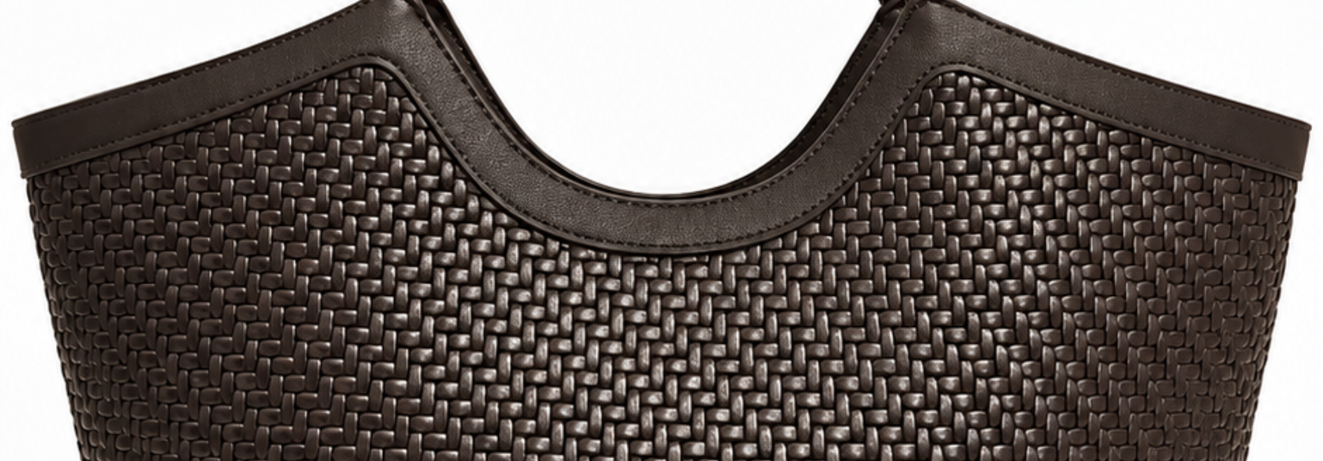 Sezané woven totebag Dark Coffee Brown