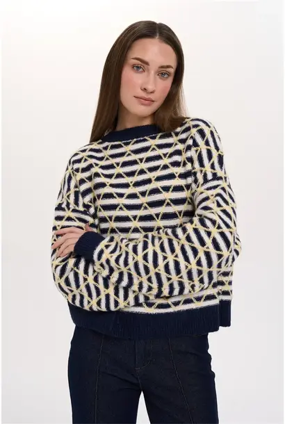 Joona stripped knit Yellow/Navy