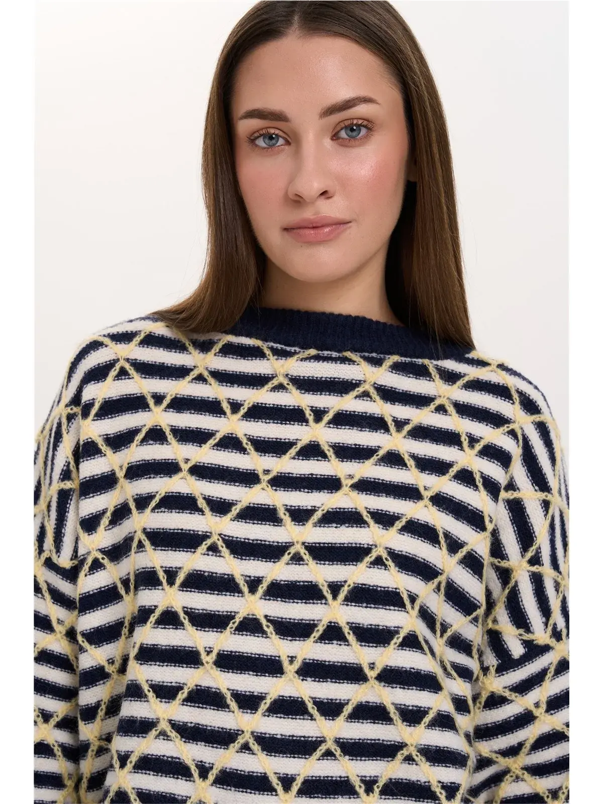 Joona stripped knit Yellow/Navy-2