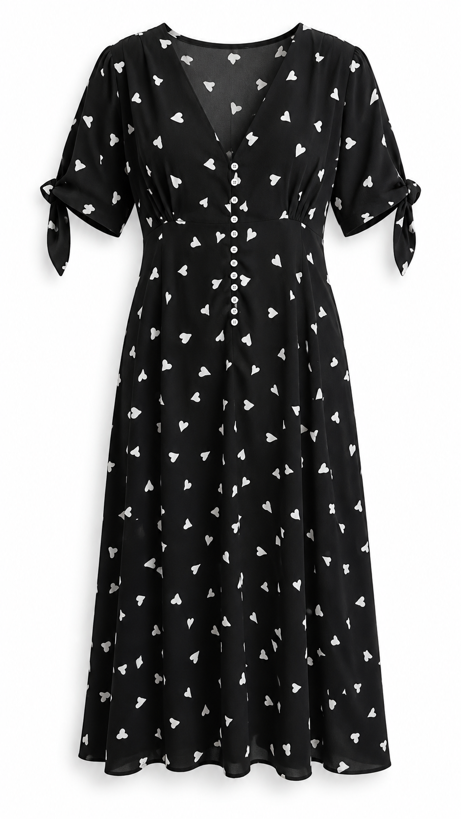 Lovely heart dress Black-1