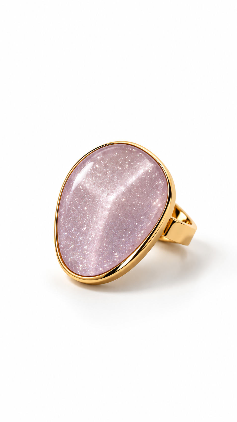 Néa statement stone ring Purple-1