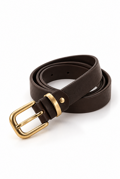 Dao real leather diam Belt Coffee Brown