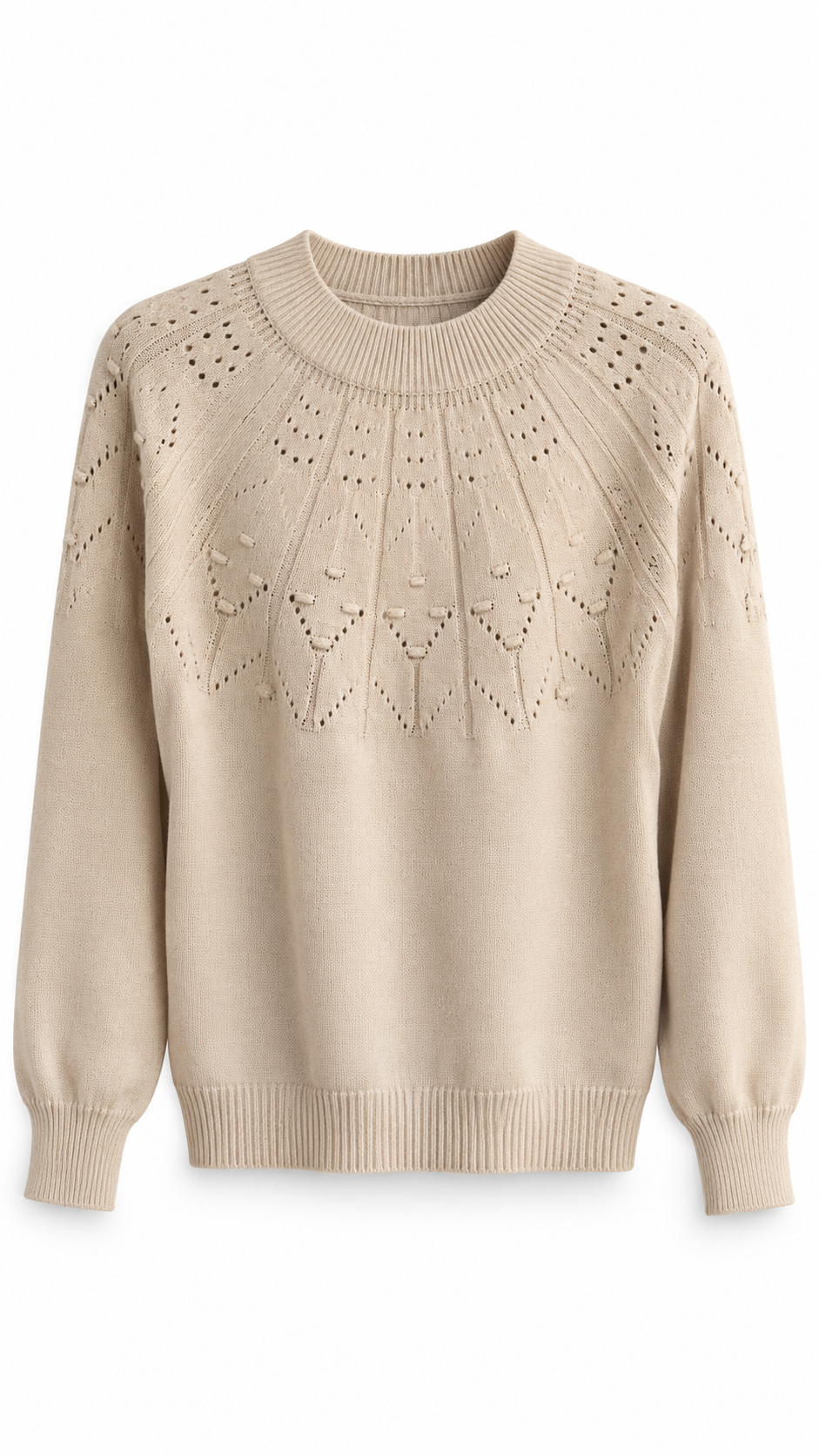 Eben fine nordic soft knit Ecru Naturelle-1