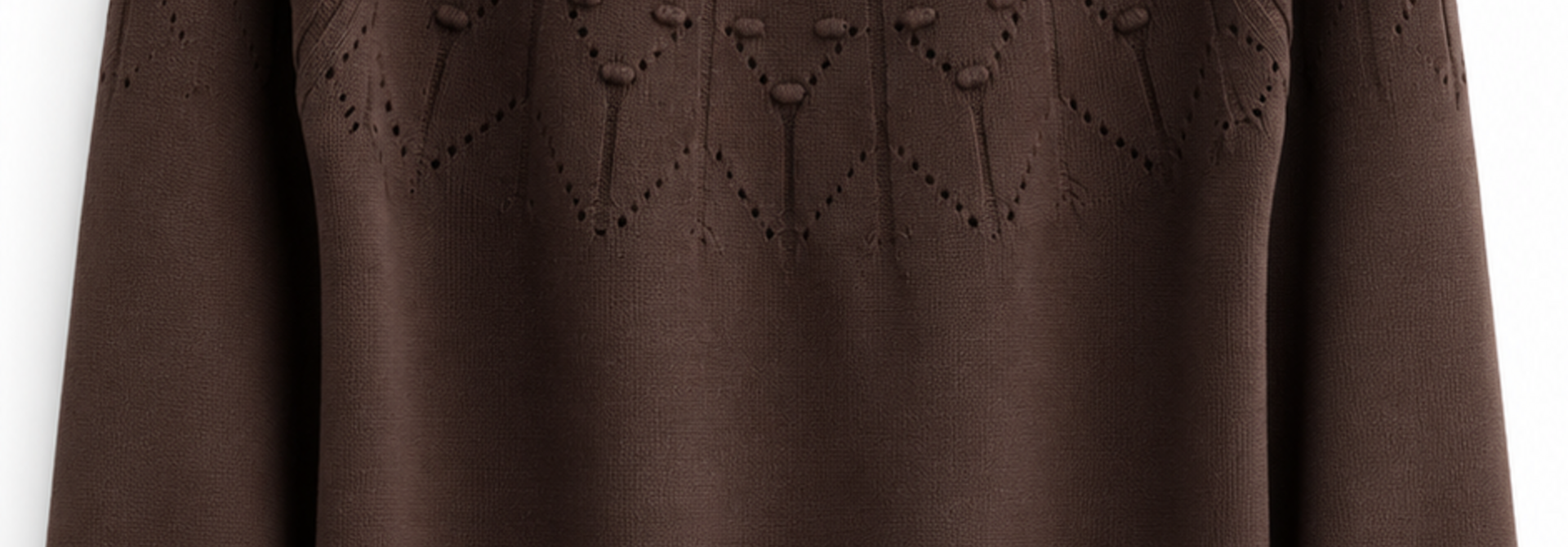 Eben fine nordic soft knit Coffee Brown