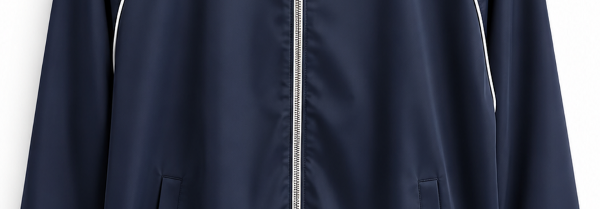 Makanzi satin training jacket Marine Blue