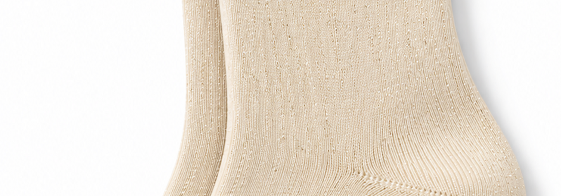 'Team Ccoffee' sparkle socks Creme