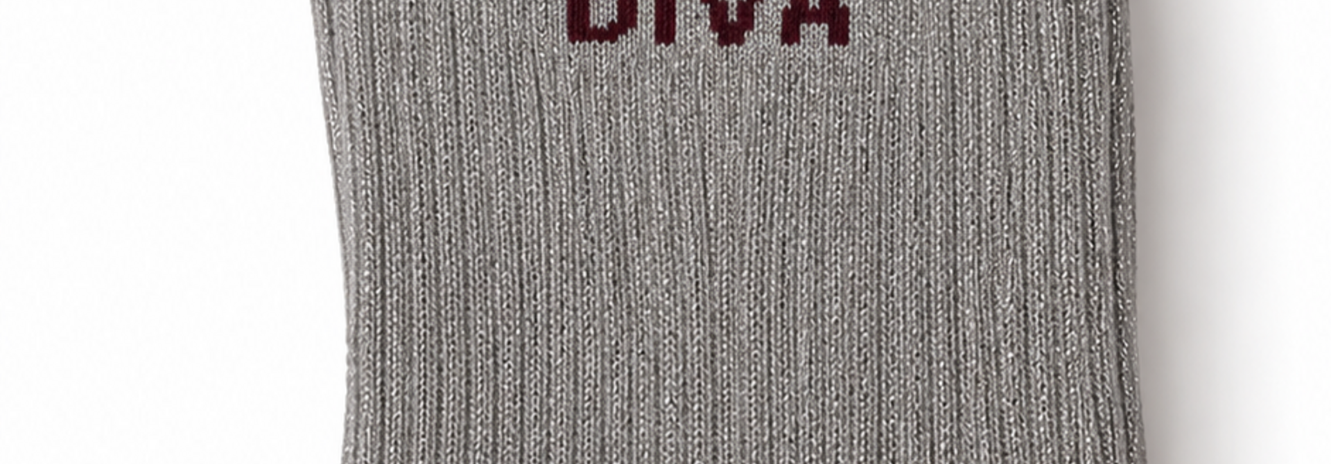 "Diva" sparkle socks with ruffled hem Silver Grey