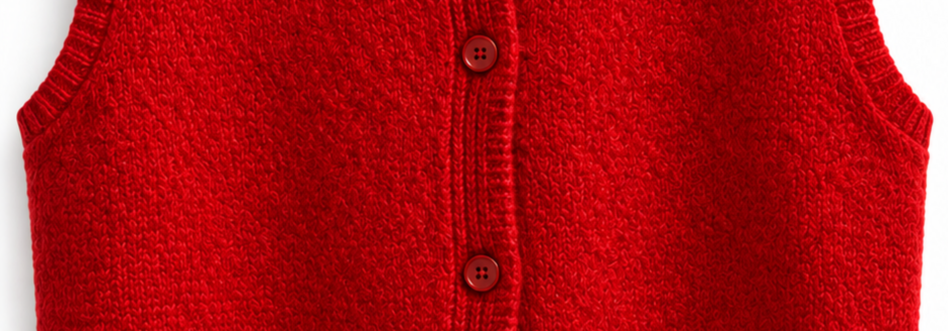 "Love Club" knit cardigan debardeur Red