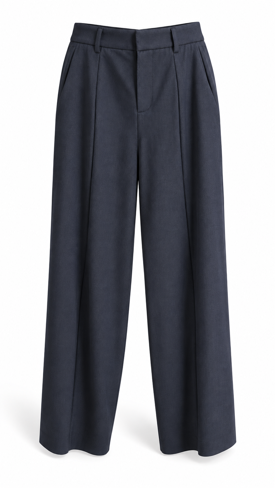 Danira wool tufted balloon trousser Marine Blue-1