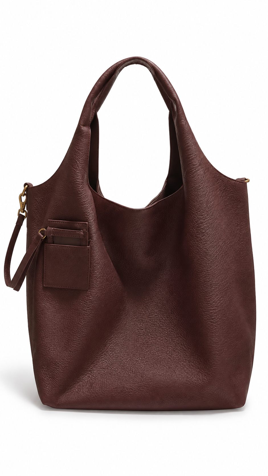Roxanne zip shopper bag Aubergine Burgundy-3