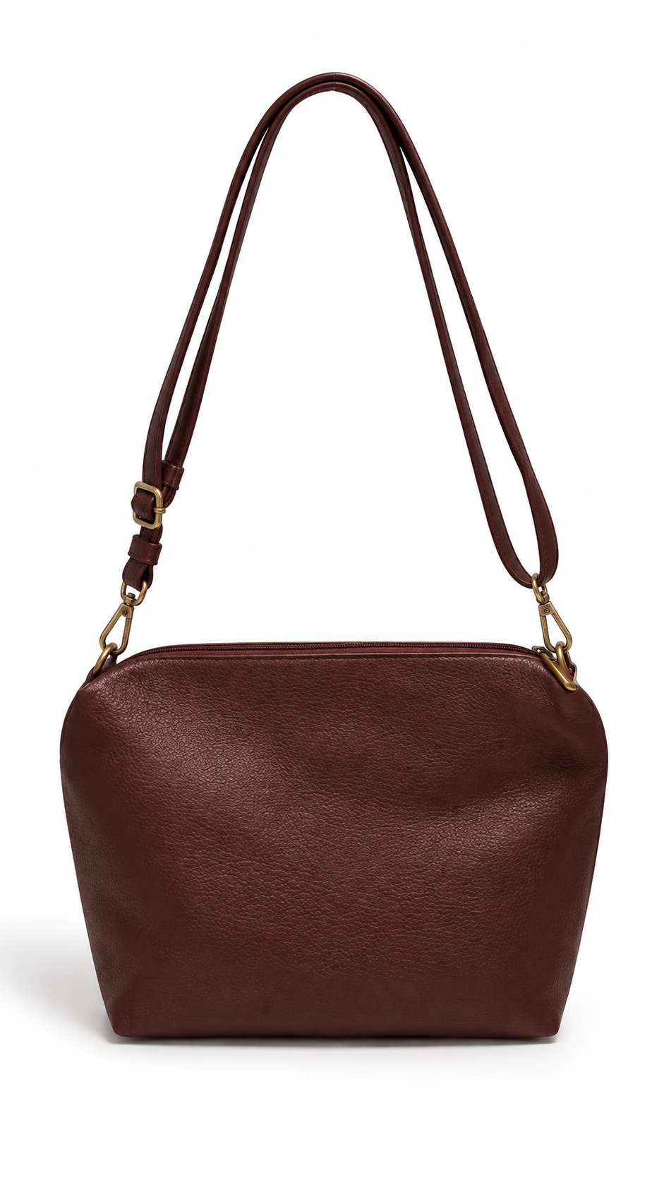 Roxanne zip shopper bag Aubergine Burgundy-2