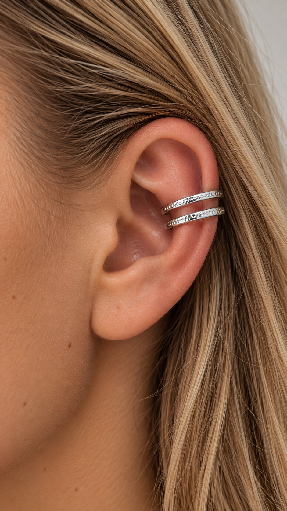 Vixx statement single earcuff Silver-2