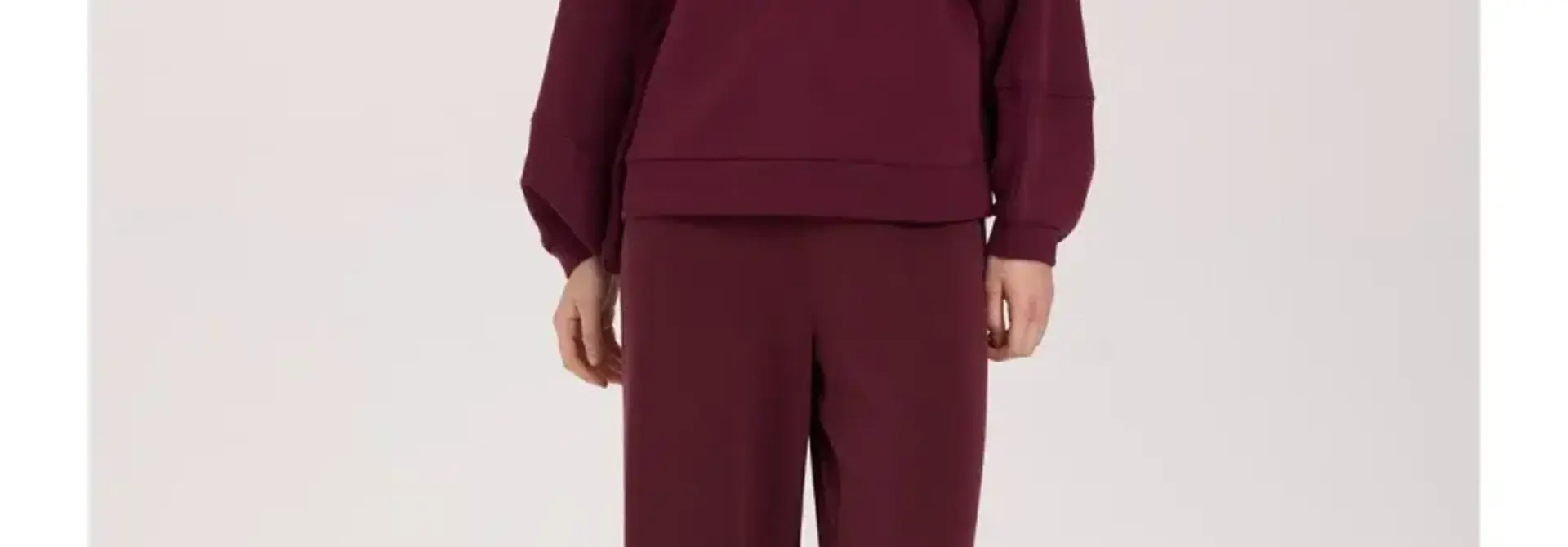 Bobiny modal satin touch stretch jogging pant Bordeaux