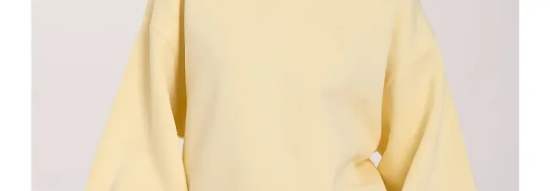 Somira oversized ballonsleeve sweater Butter Yellow