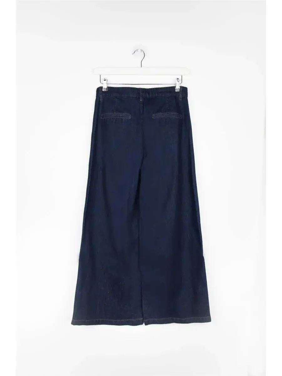 Siebe wide denim Dark Blue-3
