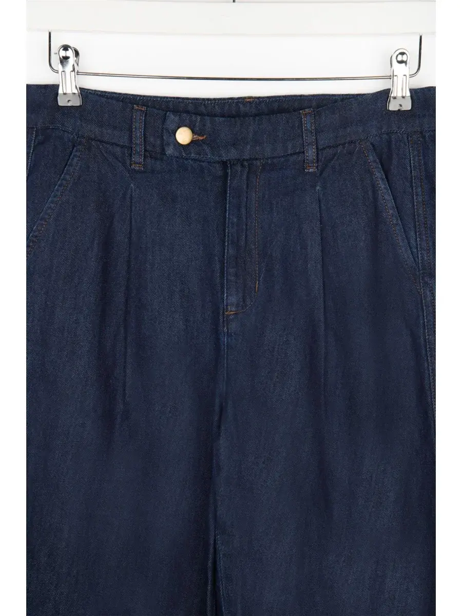 Siebe wide denim Dark Blue-2