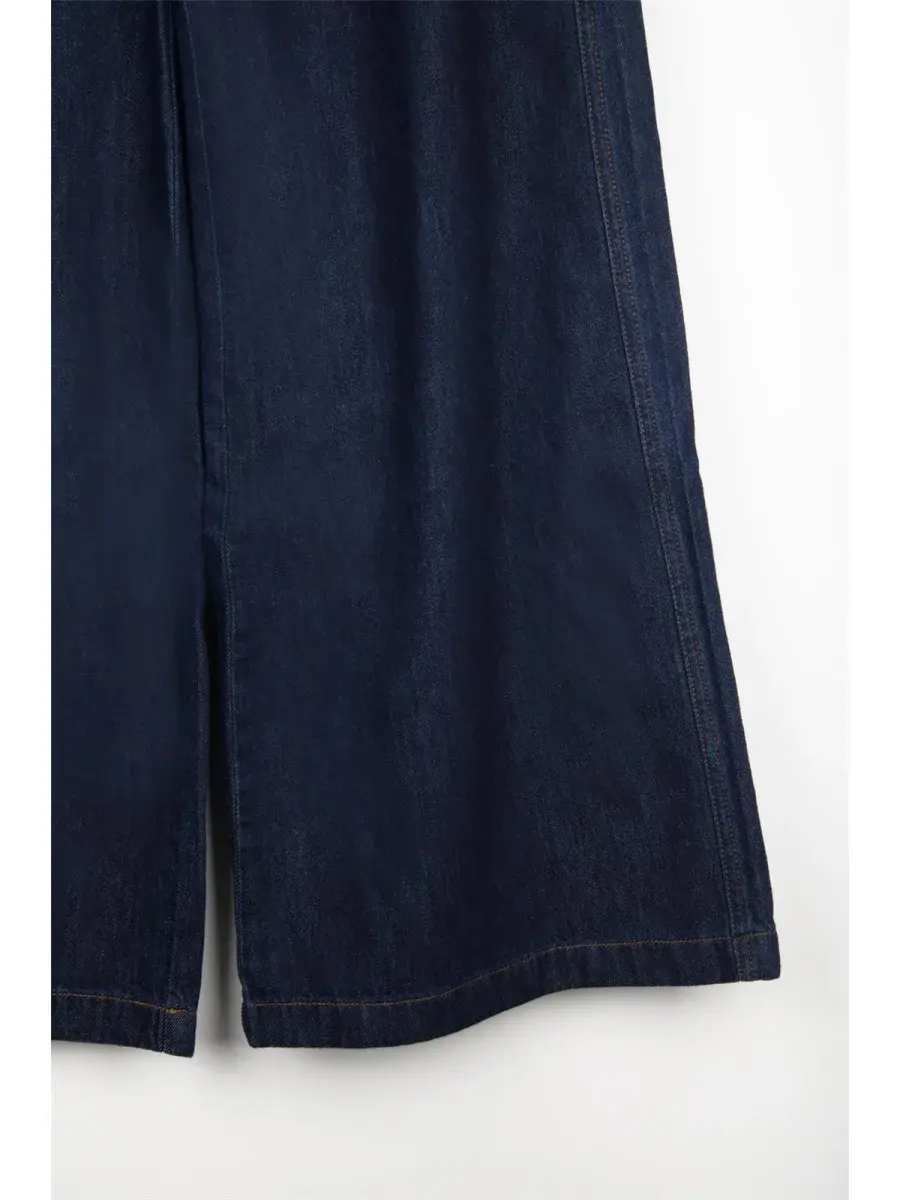 Siebe wide denim Dark Blue-4