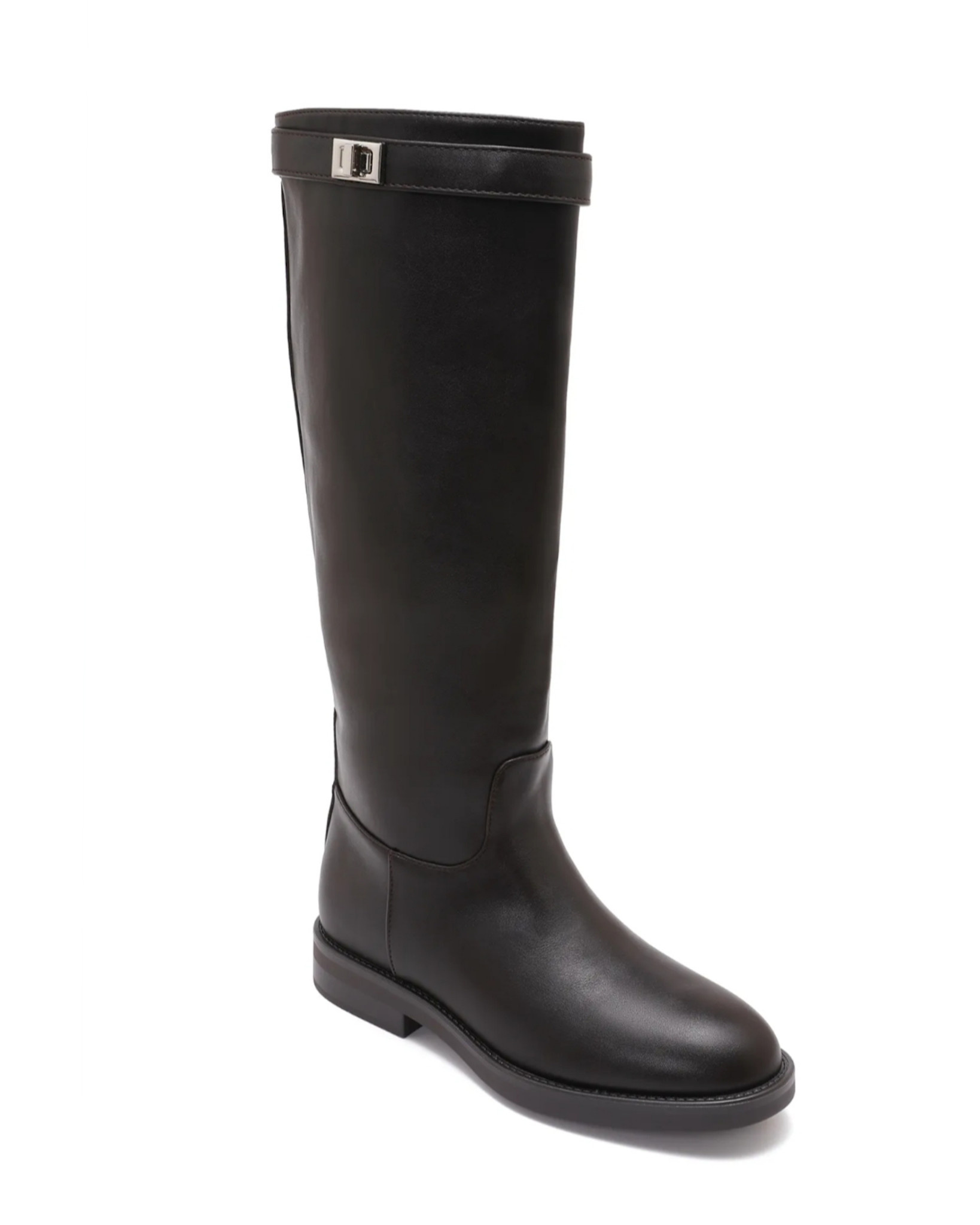Charlene leather boots Coffee Brown-3