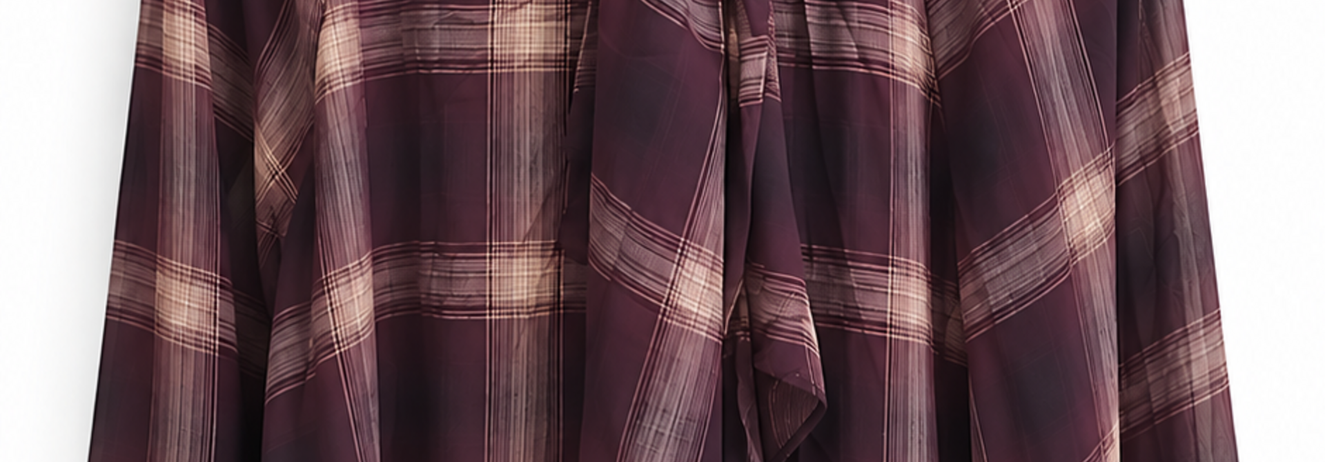 Marcy voile bow blouse Aubergine