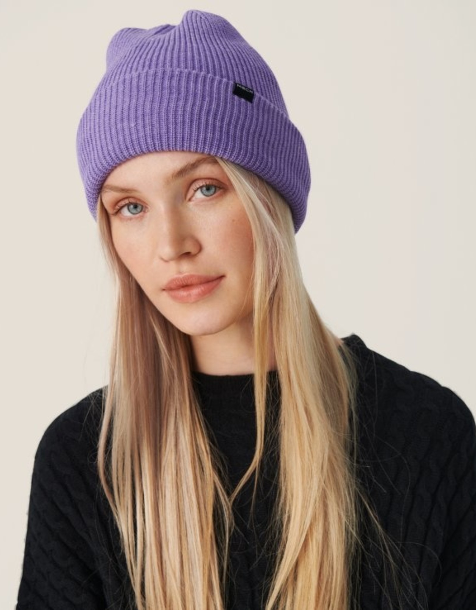 Moss Copenhagen Galine Rachelle Beanie P Purple Melange