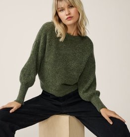 Moss Copenhagen Cheanna Mohair Pullover Olivine Melange