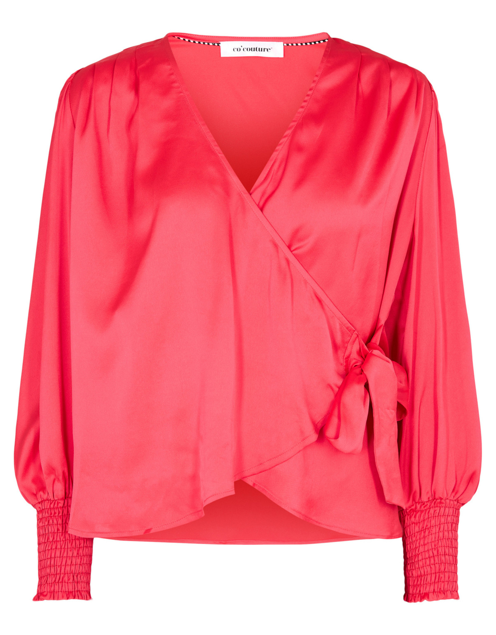 Co'Couture Leika Wrap Blouse Flame