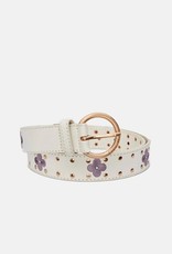 Fabienne Chapot Treboli Studded Belt Cream  White