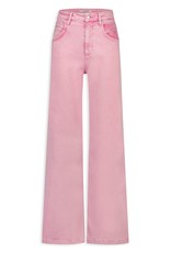 Homage Farrah Colored Wide Leg Jeans Antic Pink Wash