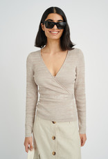 InWear Alora Wrap Cardigan Mocha Grey