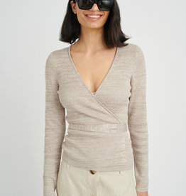 InWear Alora Wrap Cardigan Mocha Grey