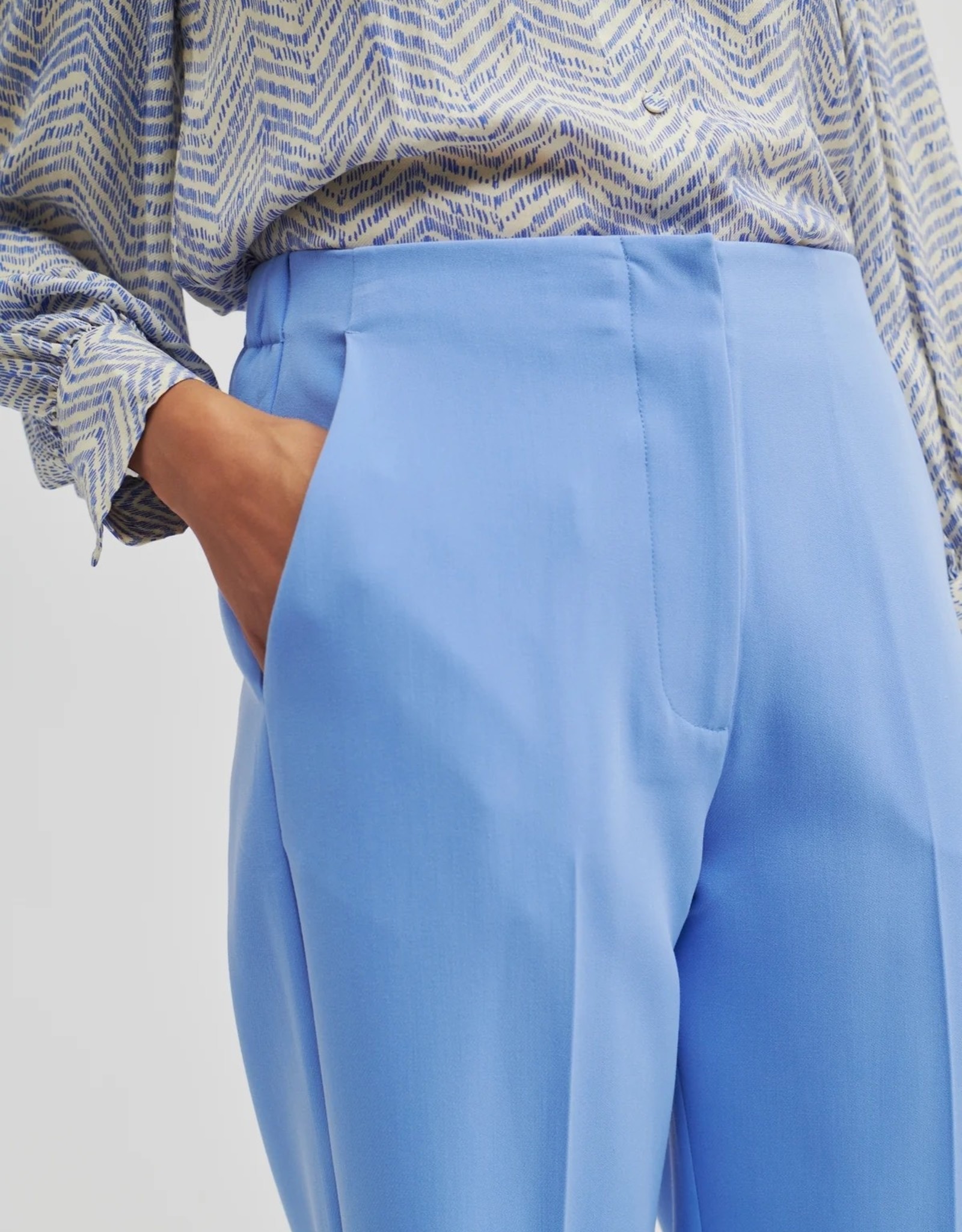 Second Female Levien Classic Trousers Cornflower Blue