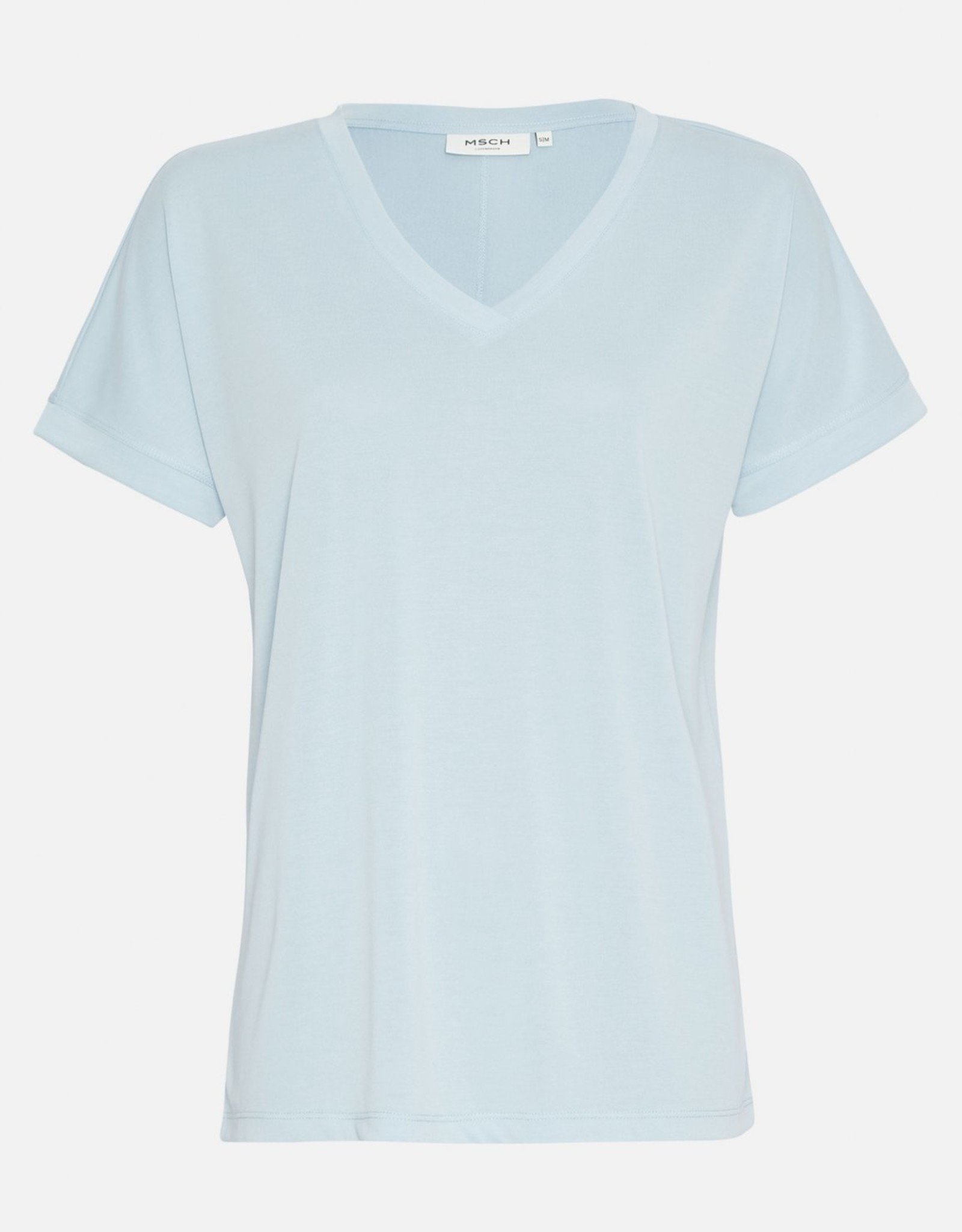 Moss Copenhagen Fenya Modal V Neck Tee Skyride