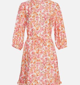 Moss Copenhagen Adanaya Ladonna 3/4 Shirt Dress Pink Flower