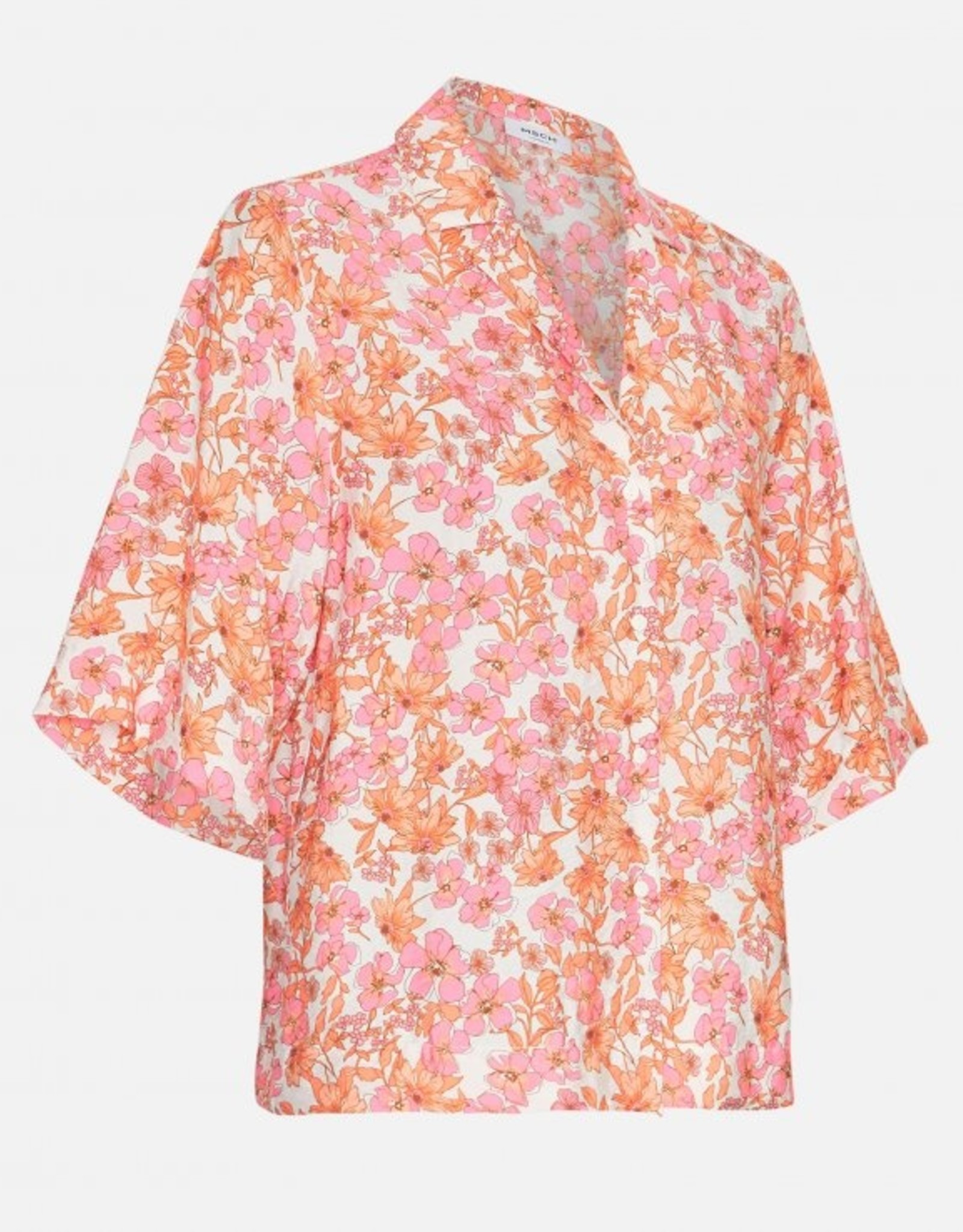 Moss Copenhagen Adanaya Ladonna 2/4 shirt AOP Pink Flowers