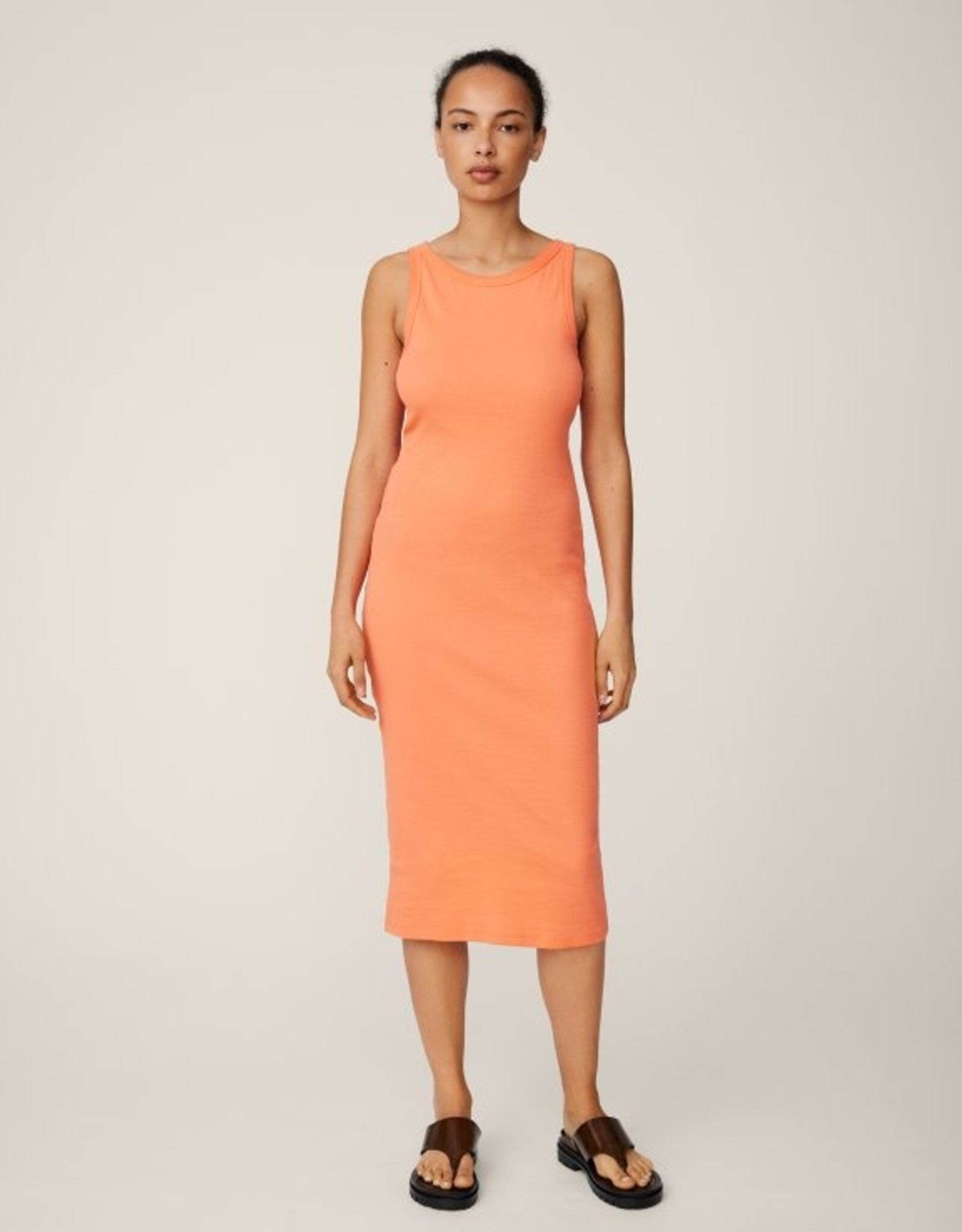 Moss Copenhagen Rasmia SL Dress Persimmon