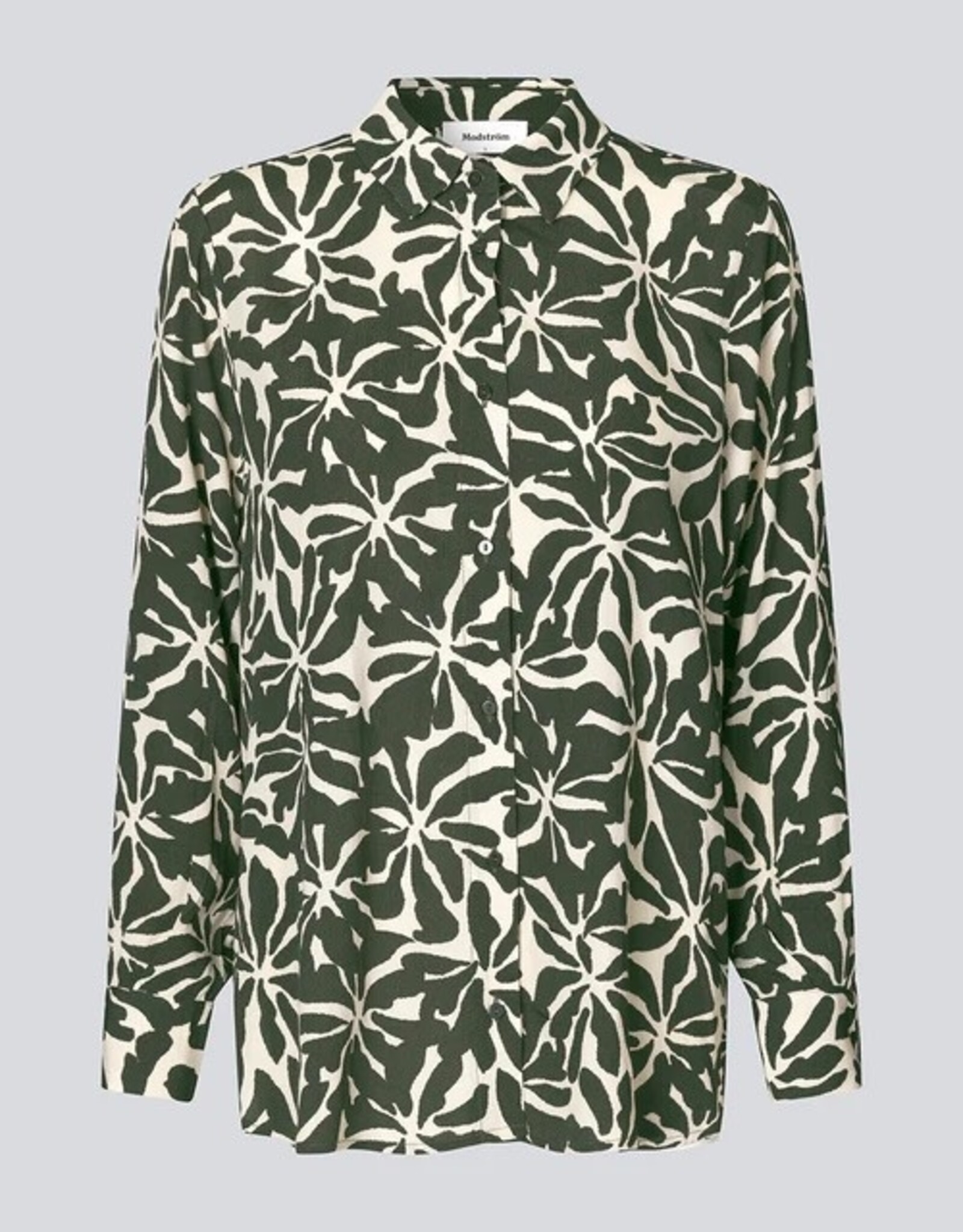 Modstrom Fern Print Shirt Ocean Fleur